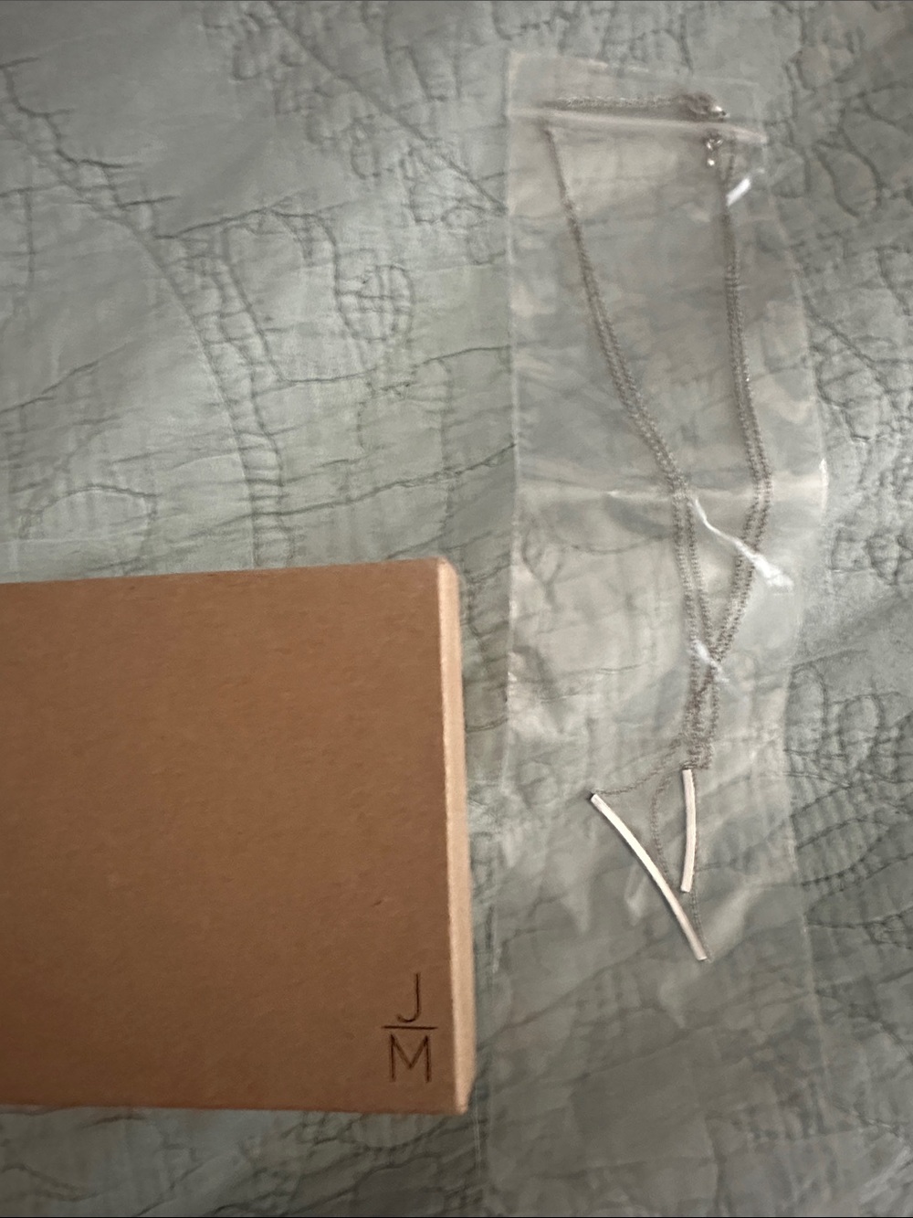 Jill Michael Elliott Double Bar Layered Necklace in Silver